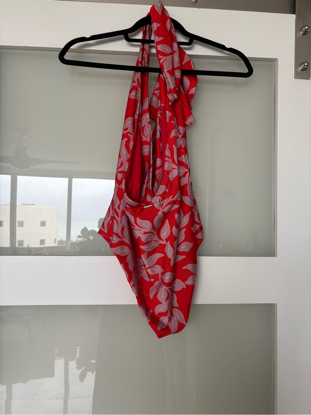PatBO One Piece Swim Suit - Worn Once - Red and Lavender- very chic for Summer - Picture 2 of 8